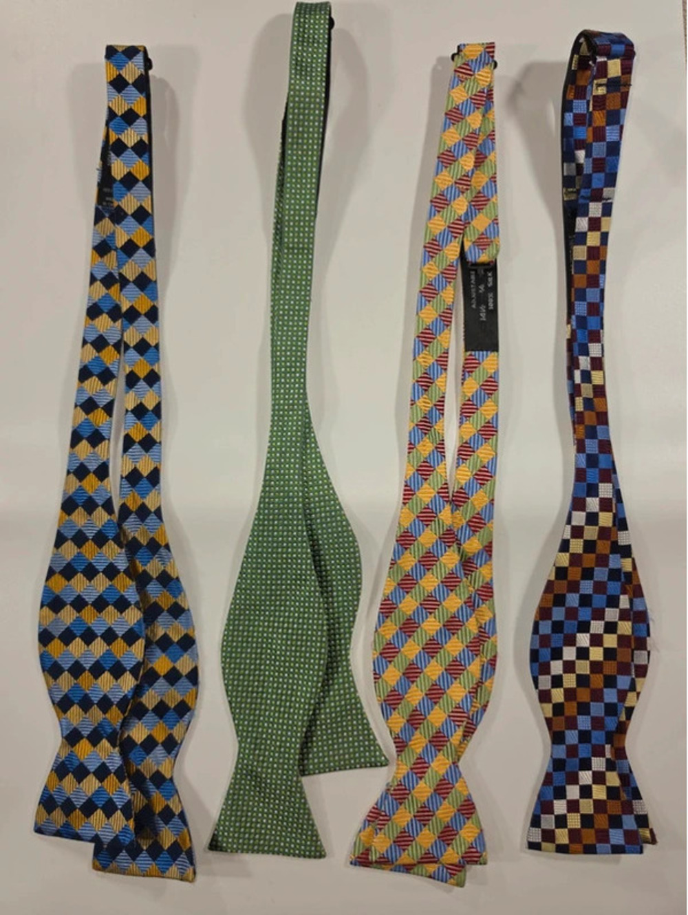Lot of 4 Jos. A. Bank Executive Collection Silk Self-Tie Bow Ties